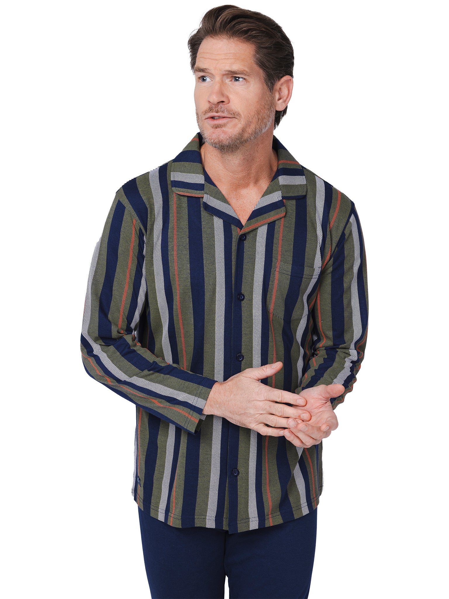 pastunette-adventure-pyjama-herren-blau-durchgekn-pft-modal image 5