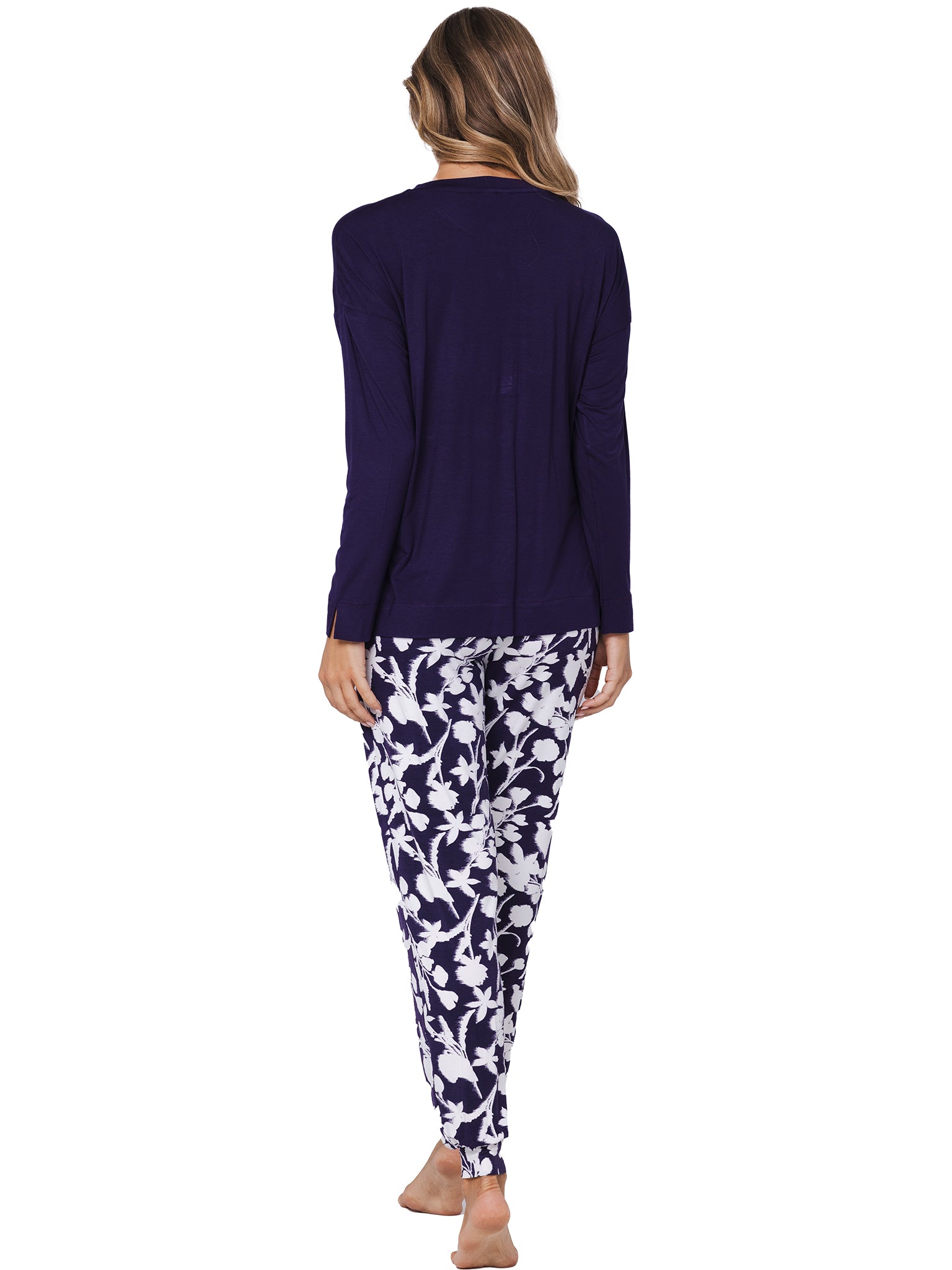 pastunette-premium-dark-orchid-pyjama-lila-ecovero-langarm image 4