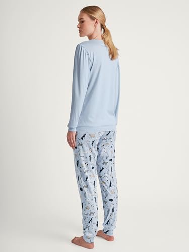 calida-favourites-dreams-cat-dreams-pyjamaset-damen-48-50-harmony-blue image 8