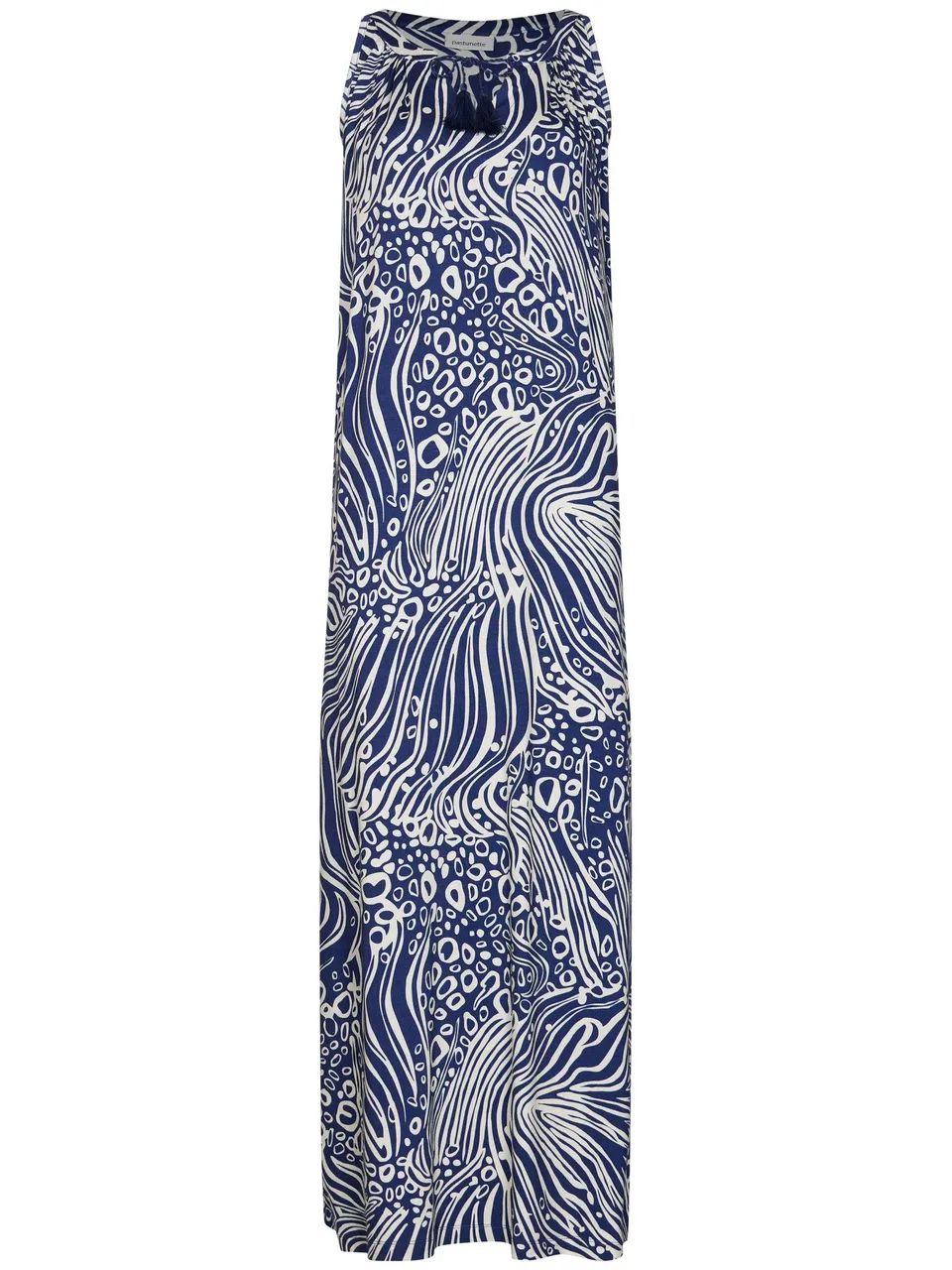 pastunette-cobalt-sea-kleid-dunkelblau-v-ausschnitt-viskose image 1