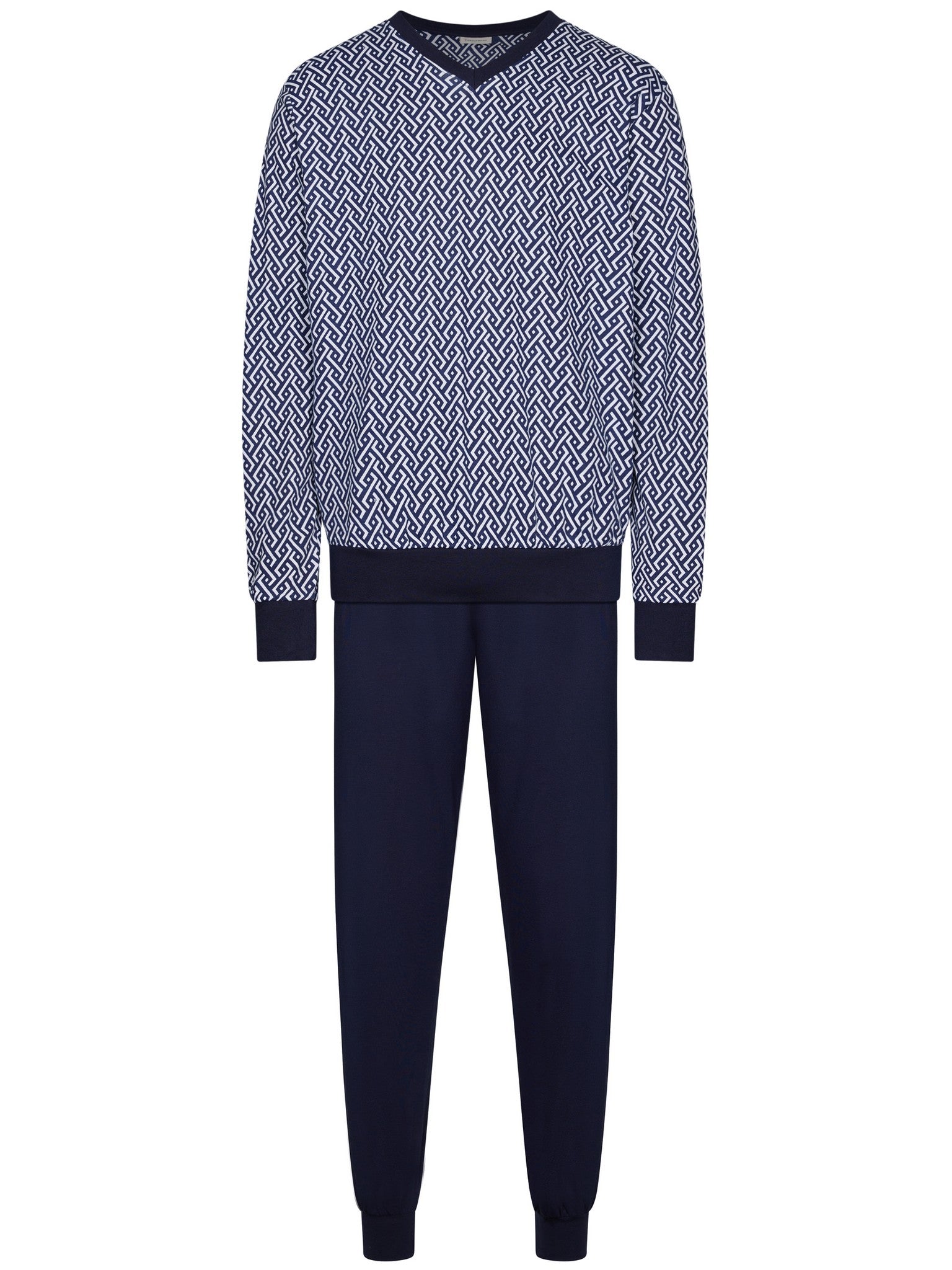 pastunette-blue-motion-pyjama-dunkelblau-baumwolle image 1
