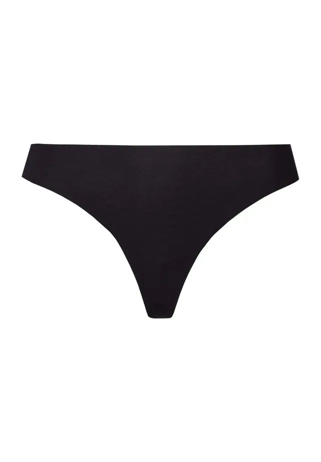 hanro-invisible-cotton-string-black-baumwolle-nahtlos image 1