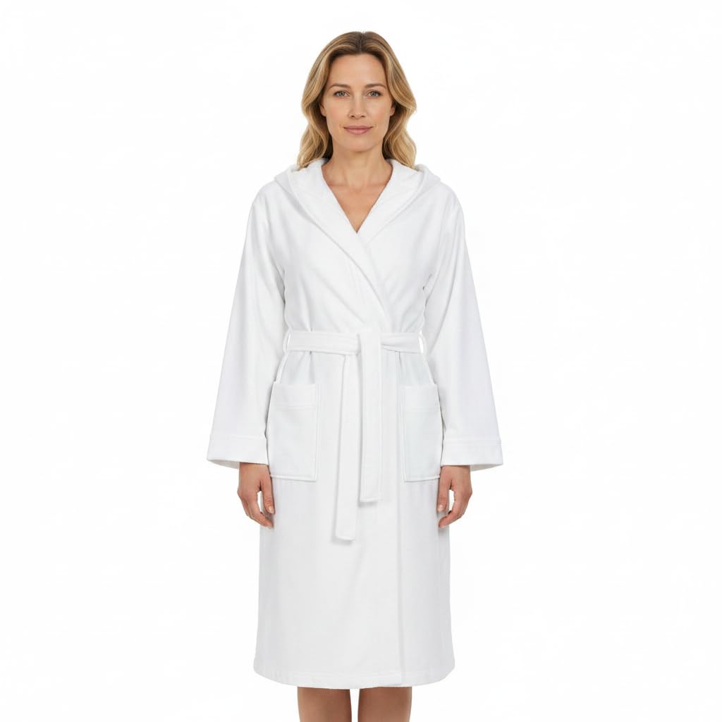 ringella-women-men-bademantel-kapuze-aqua-velours-frottee image 1