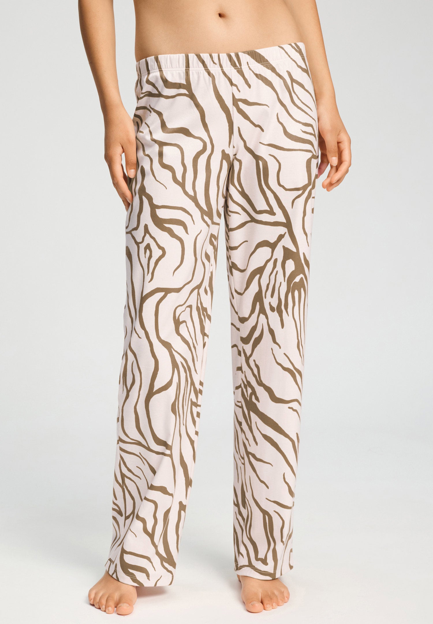 hanro-loungy-nights-loungehose-lang-wild-suede-baumwolle image 2