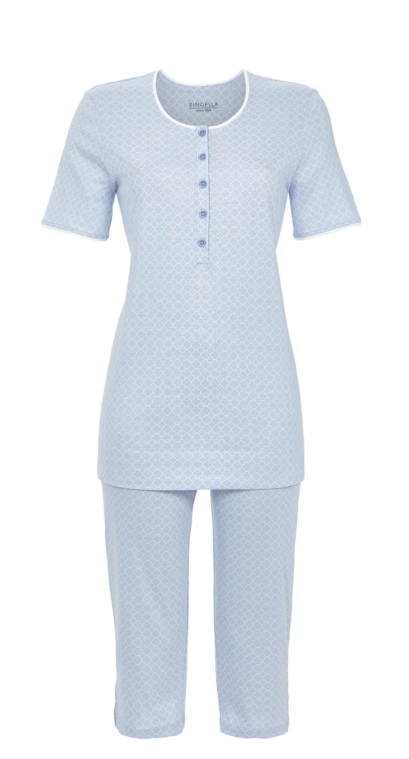 ringella-women-schlafanzug-capri-helle-koralle-gr-36-kurzarm image 5