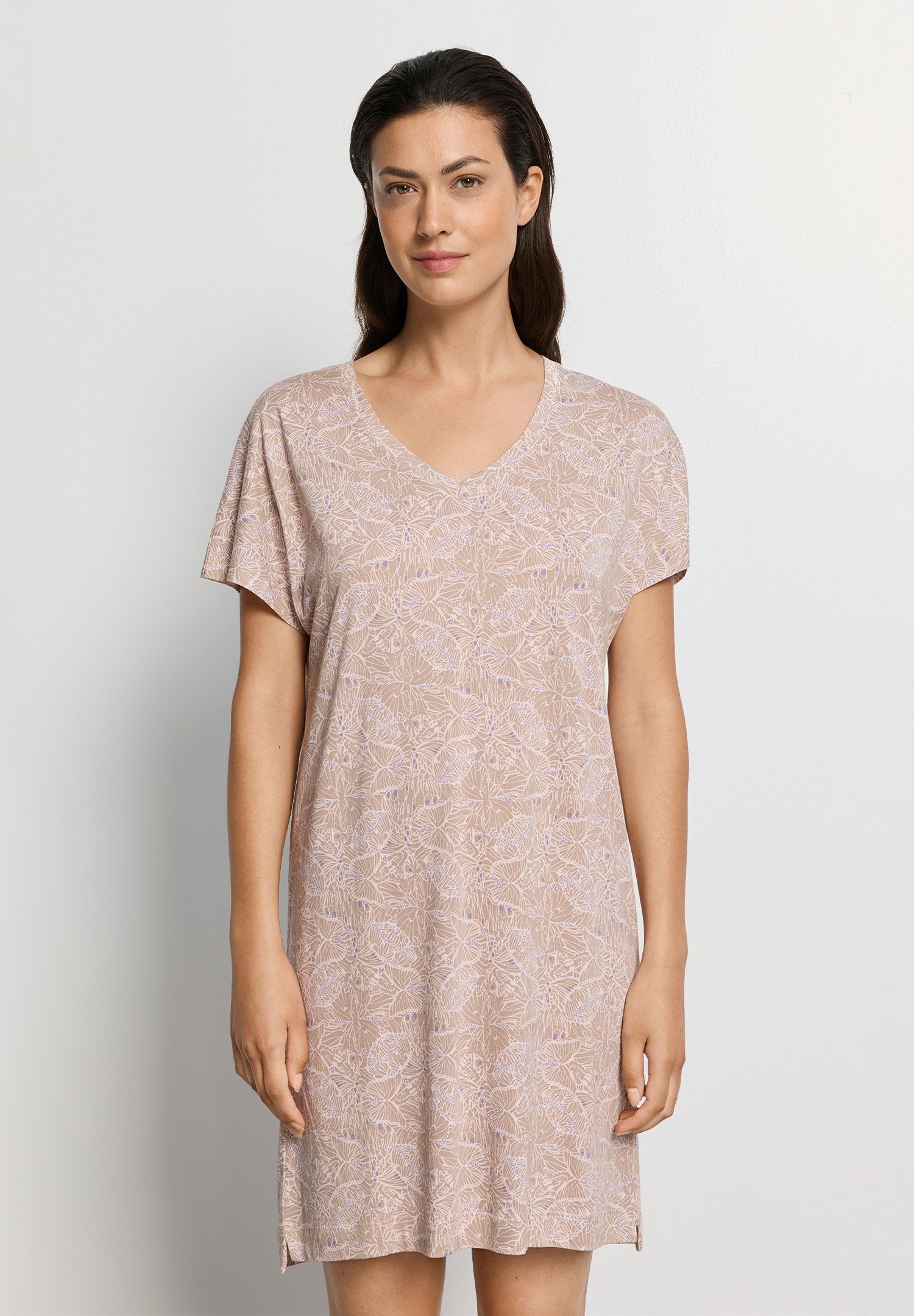 hanro-sleep-lounge-s-slv-nightdress-90cm-nachthemd-abstract-butterflies image 2