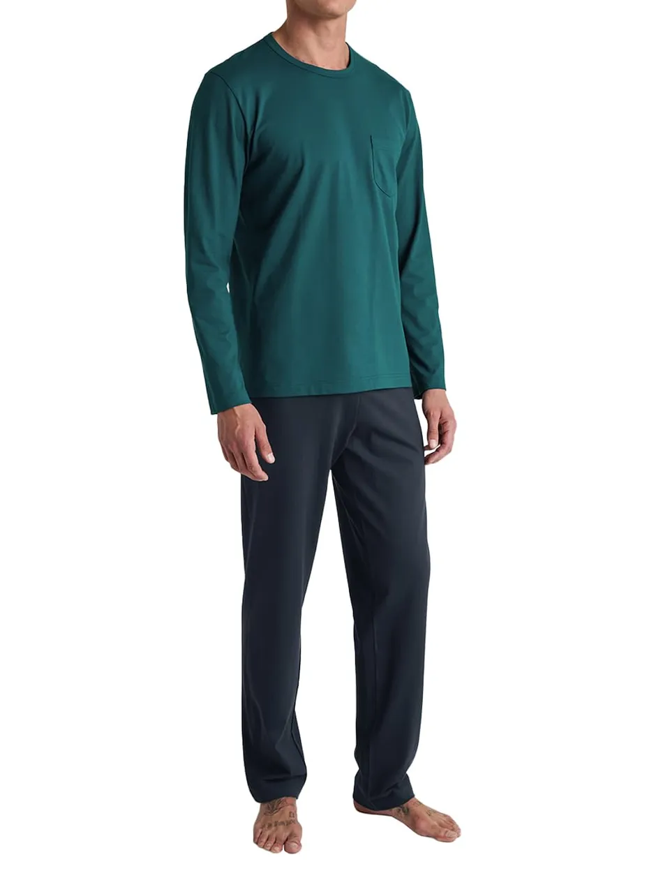 calida-relax-essentials-pyjamaset-herren-bio-baumwolle-lang image 1