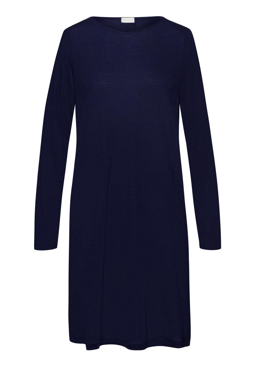 hanro-natural-wear-dress-kleid-evening-blue-tencel-langarm image 1