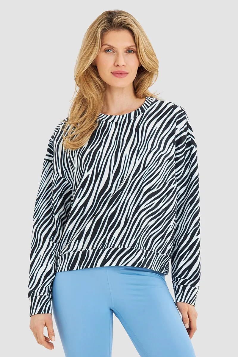 r-sch-be-happy-sweatshirt-langarm-damen-schwarz-zebra image 1