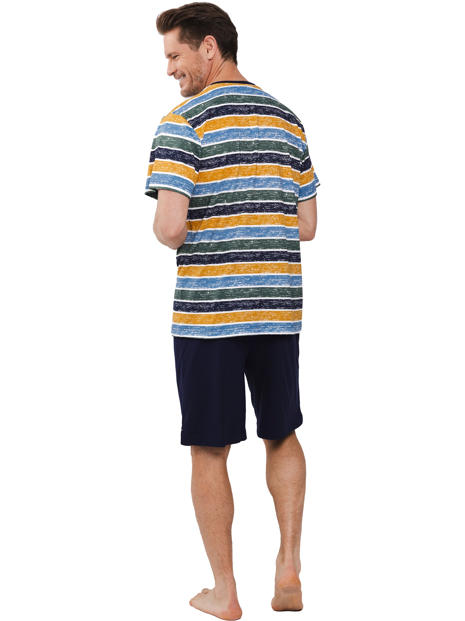 pastunette-adventure-shortama-blau-gestreift-baumwolle image 3