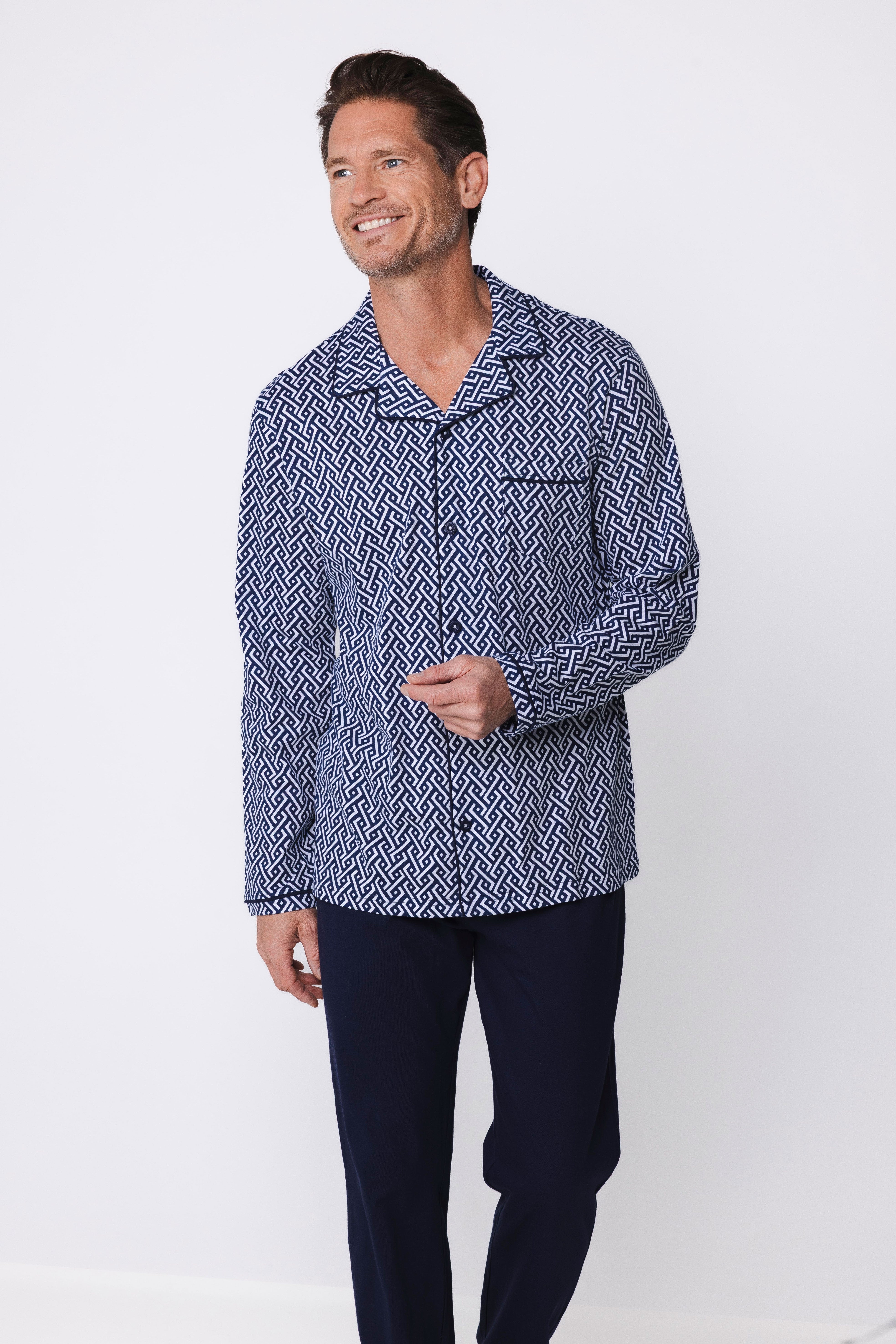 pastunette-blue-motion-pyjama-dunkelblau-durchgekn-pft image 5