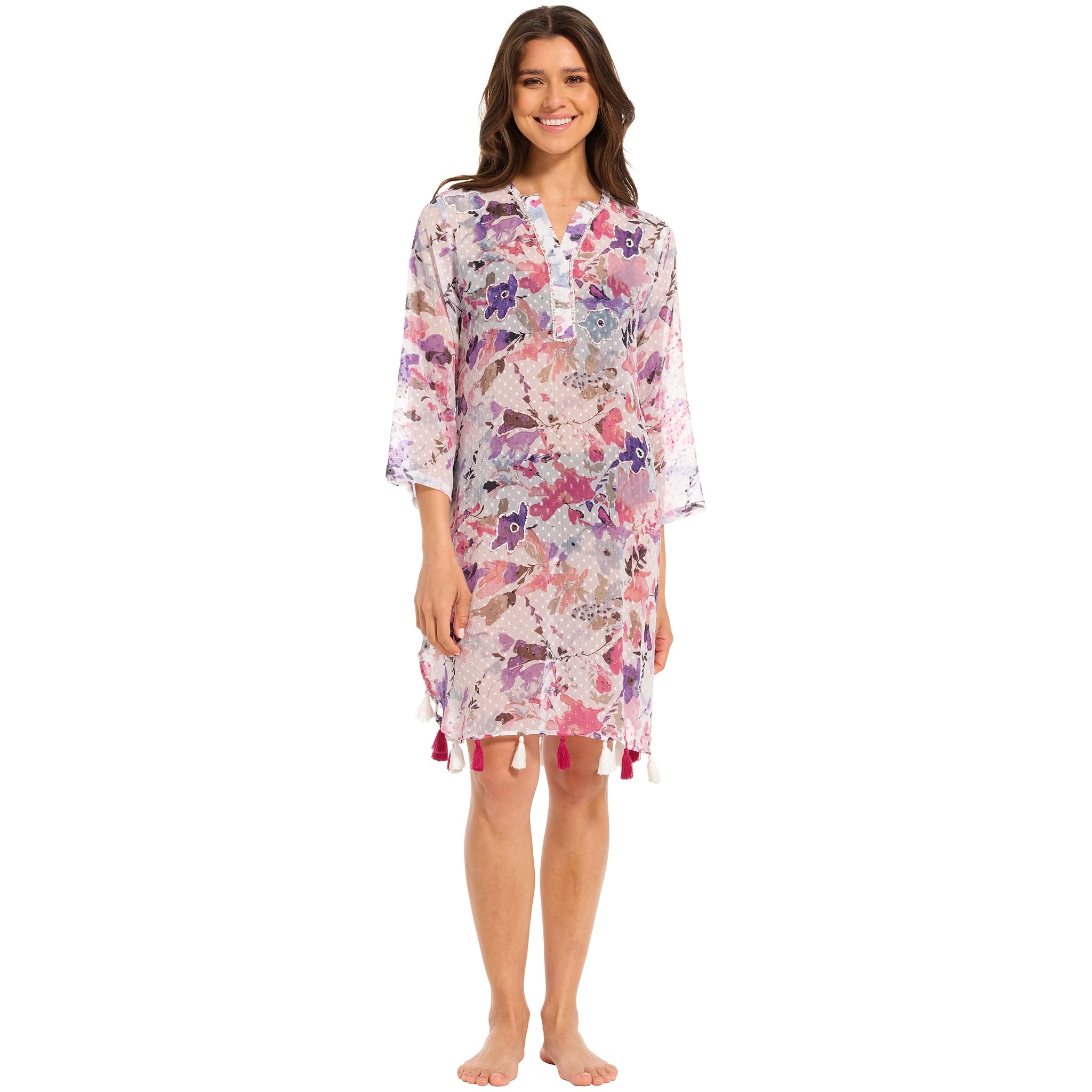 pastunette-beach-marbella-kleid-lila-print-95-cm image 2