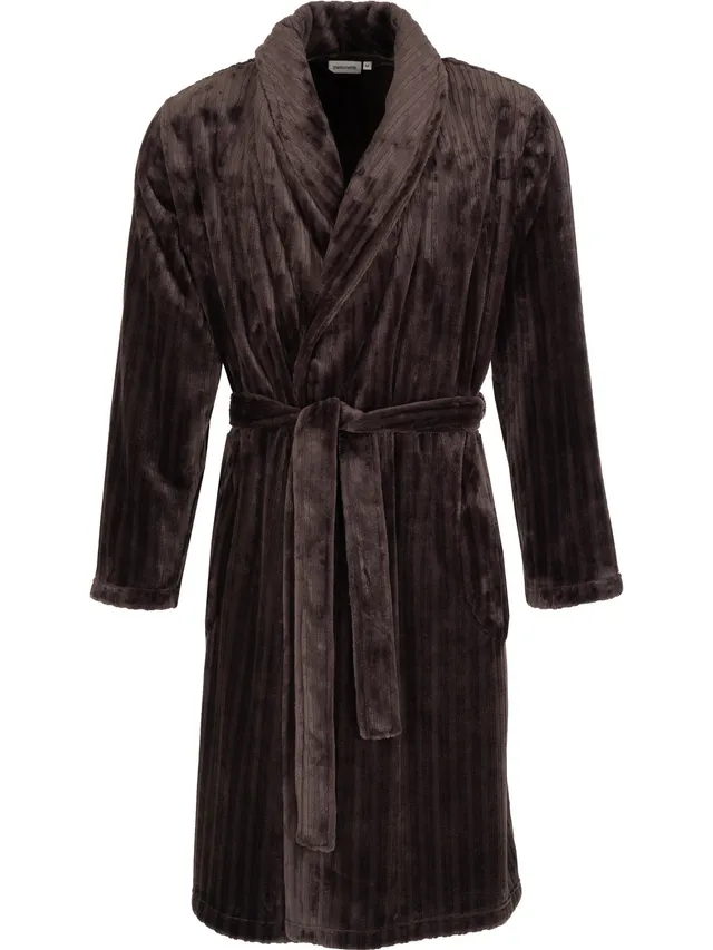 pastunette-urban-essence-bademantel-herren-braun-fleece image 1