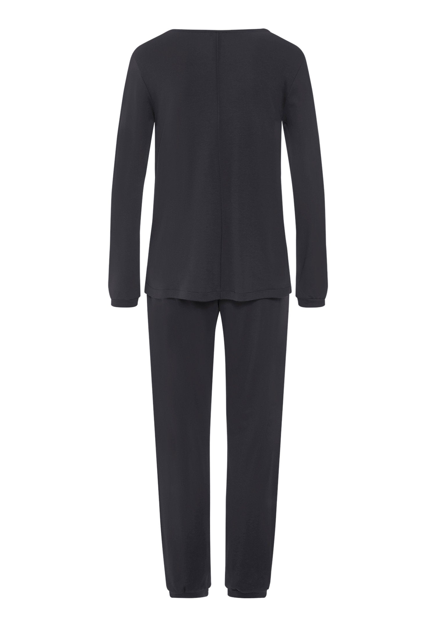 hanro-franca-pyjama-lang-phantom-baumwolle-damen image 3