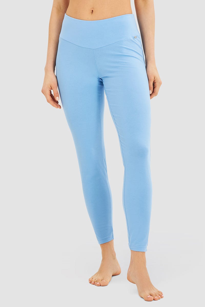 r-sch-be-happy-hose-lang-schlafanzughose-blau-hoher-bund image 1