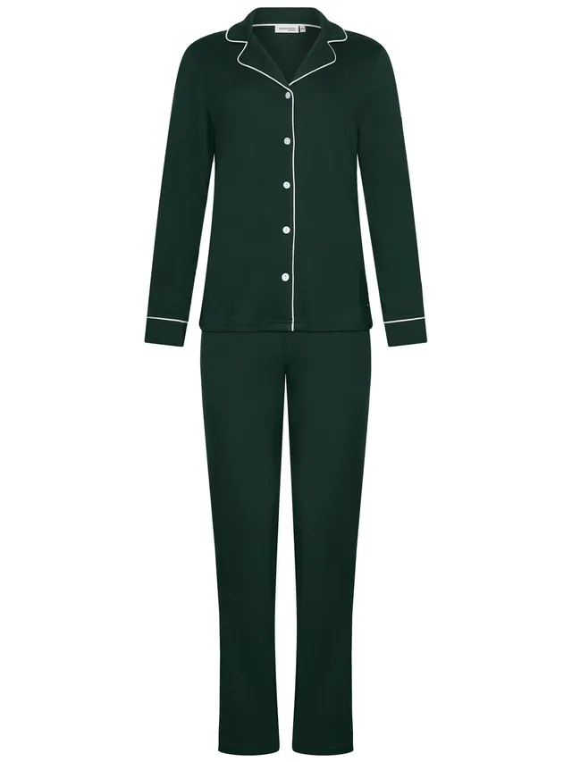 pastunette-premium-emerald-pyjama-gr-n-baumwolle image 1