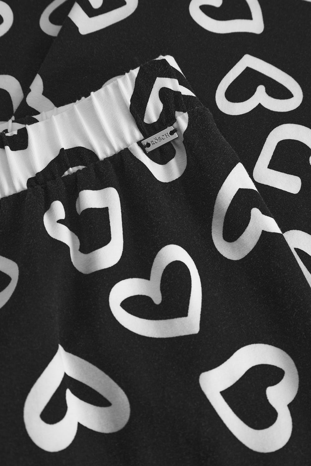 r-sch-be-happy-pyjamahose-lang-schwarz-herzmuster image 5