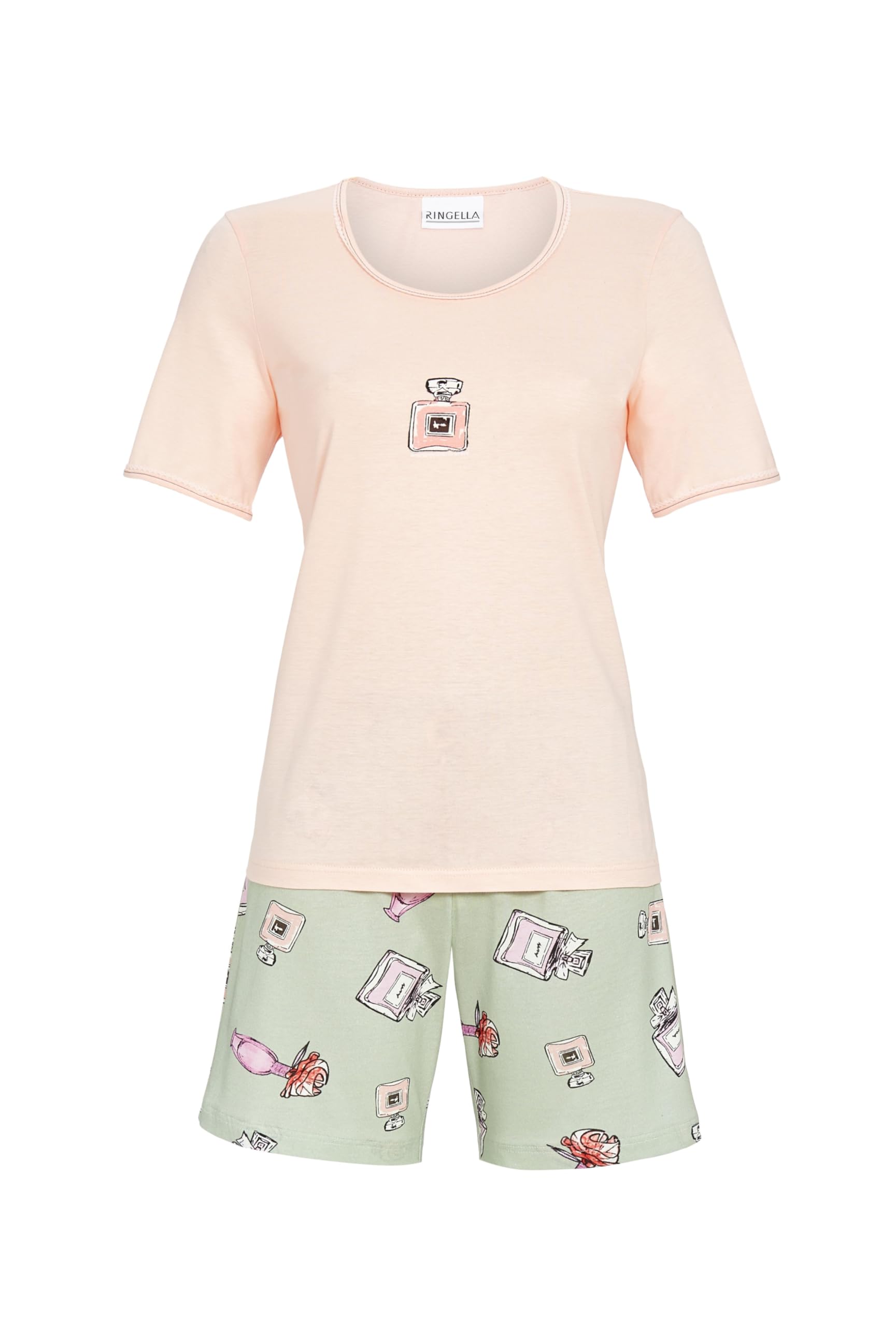 ringella-shorty-flakon-motivdruck-kurzpyjama-set image 1