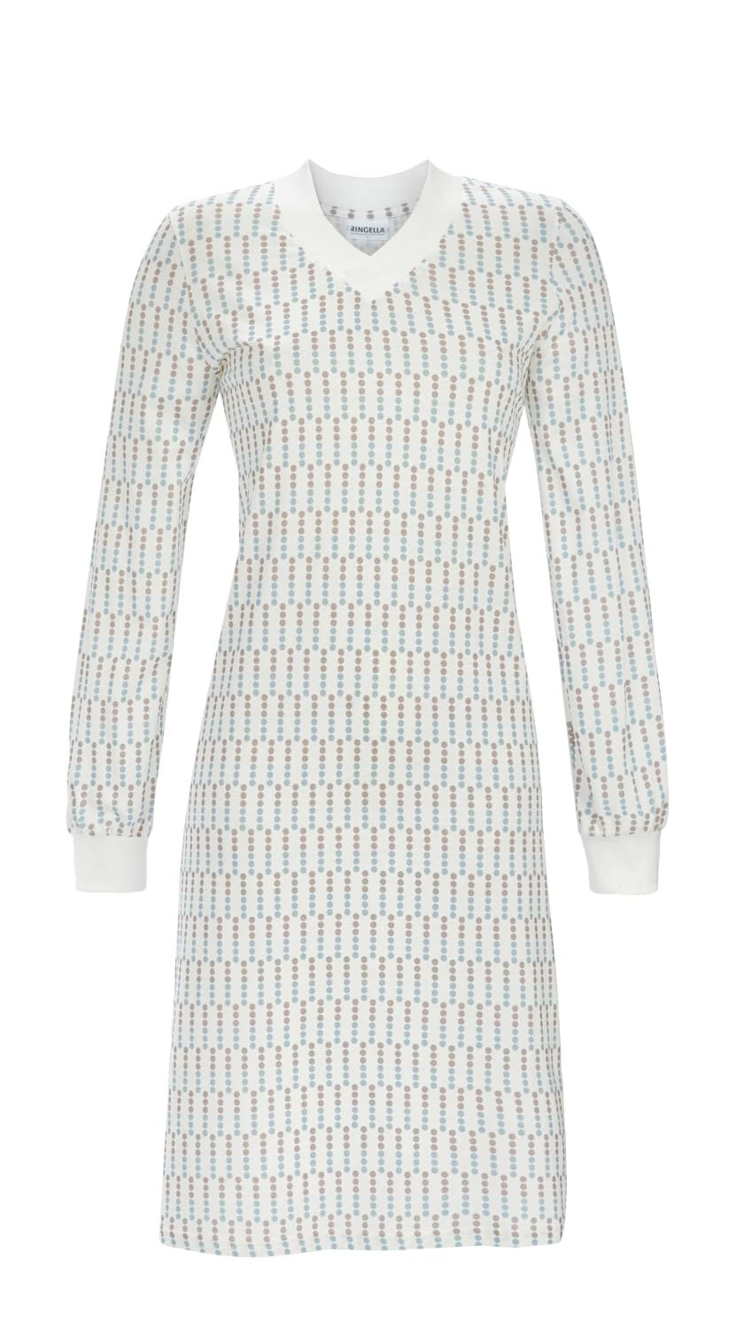 ringella-sleepshirt-v-ausschnitt-damen-nachthemd-baumwolle image 1