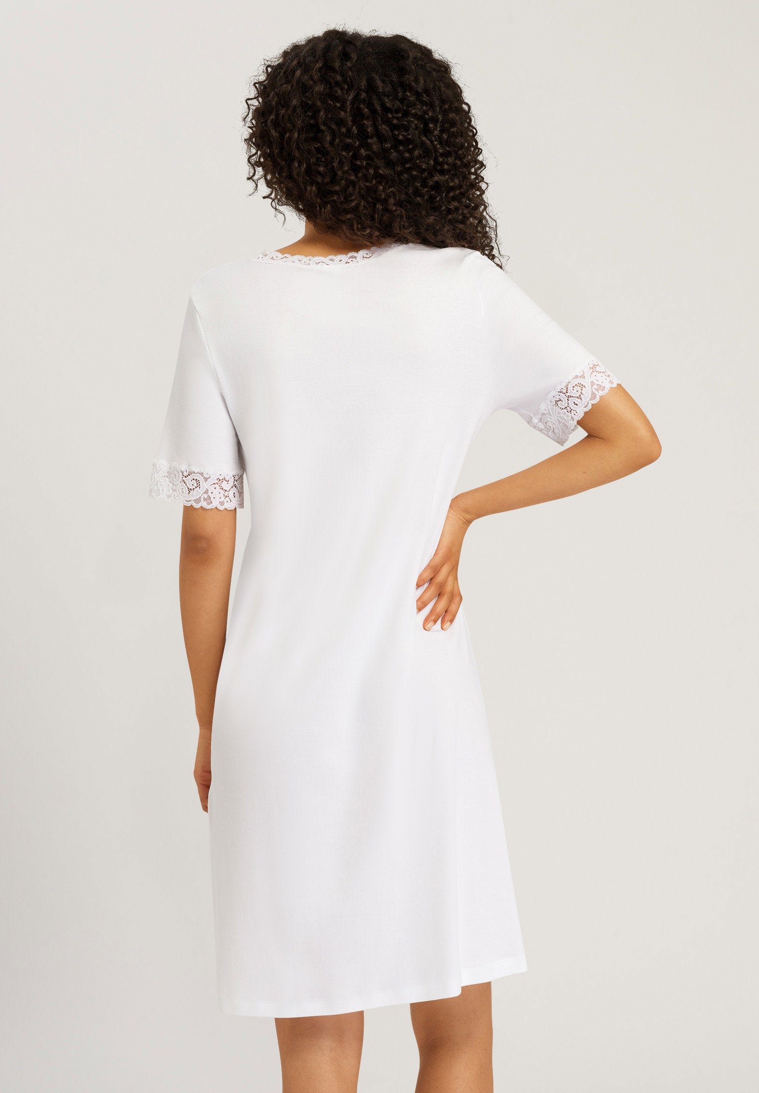 hanro-moments-s-slv-nightdress-nachthemd-wei-baumwolle-100cm image 4