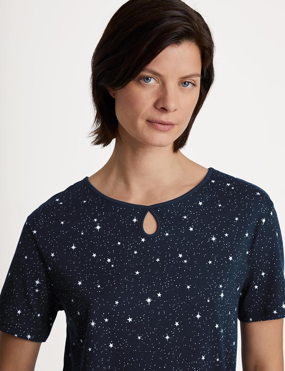 calida-sweet-dreams-kurzarm-nachthemd-damen-95cm-baumwolle image 4