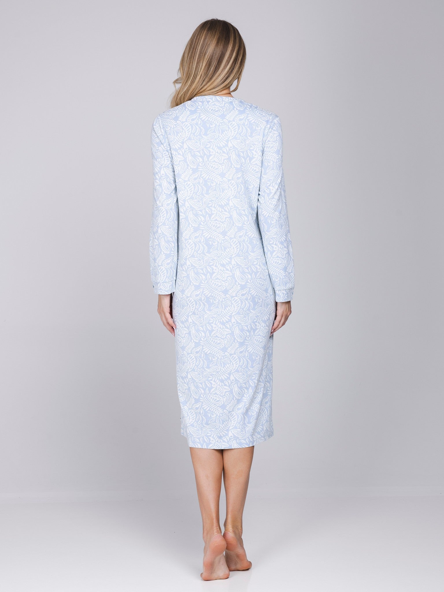 pastunette-soft-paisley-nachthemd-hellblau-baumwolle image 3