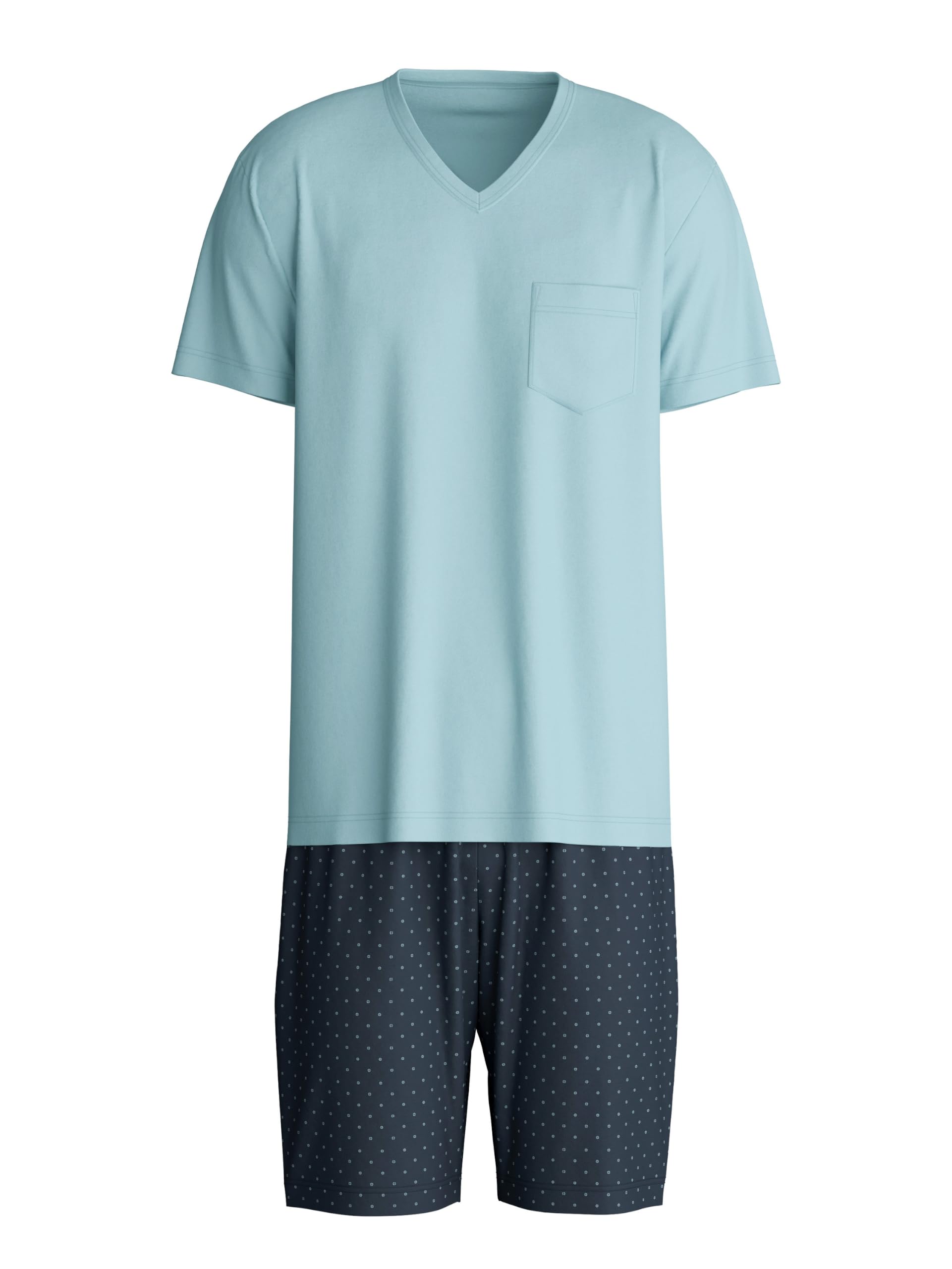 calida-relax-imprint-pyjama-herren-kurz-gr-50-baumwolle image 4