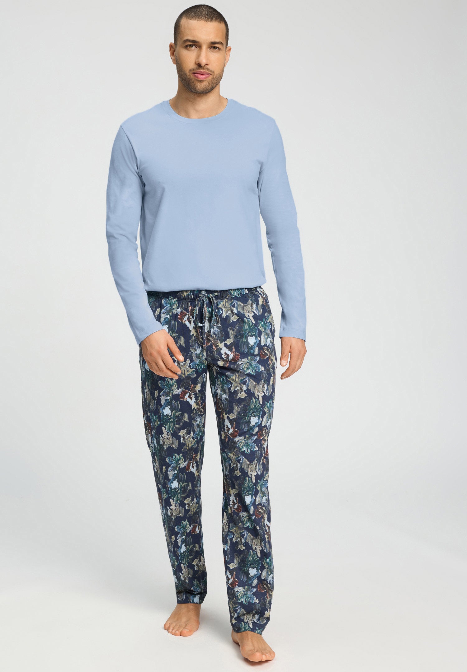 hanro-night-and-day-long-pants-pyjamahose-night-garden image 6