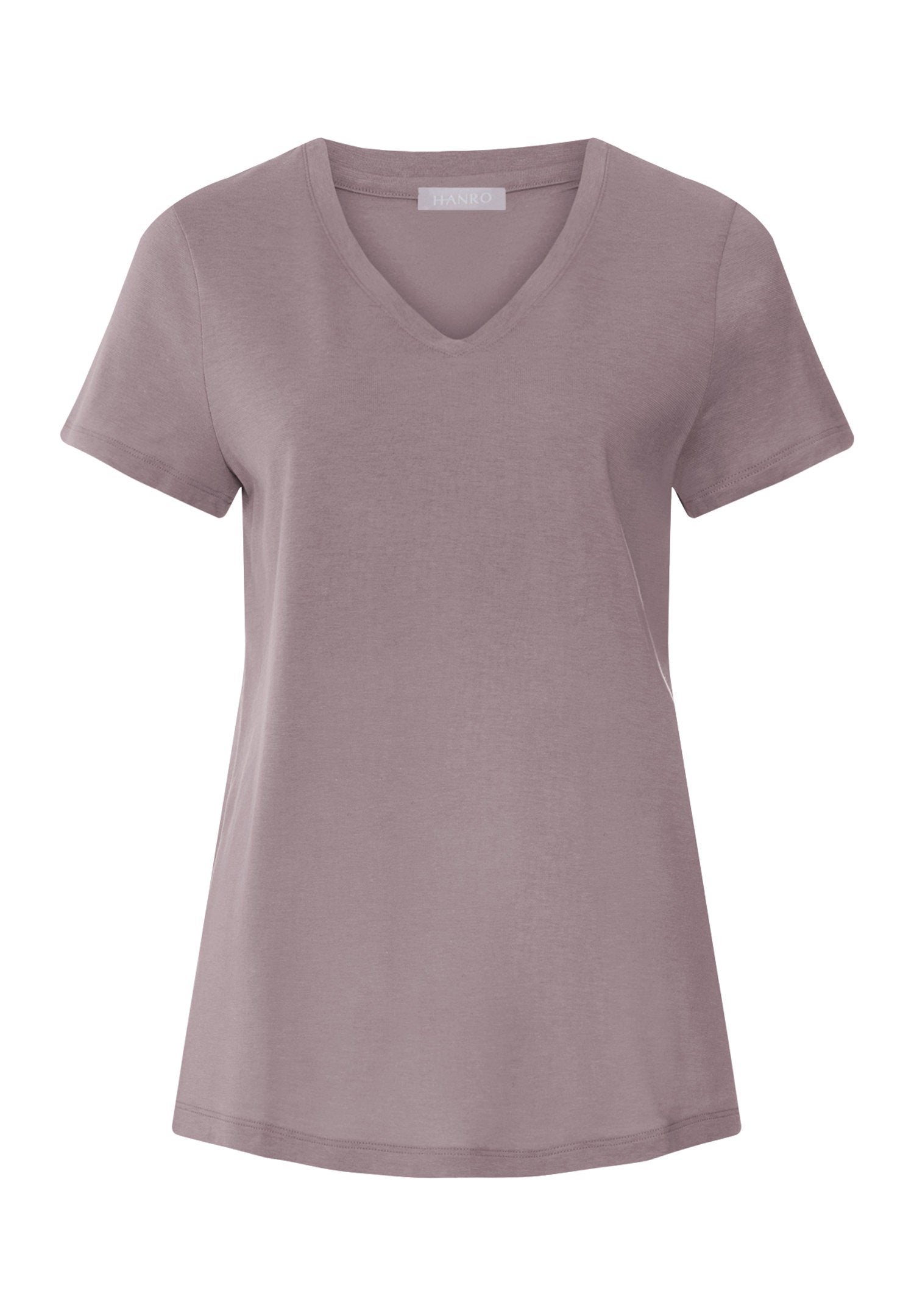 hanro-sleep-lounge-kurzarm-shirt-stormy-rose-modal image 1