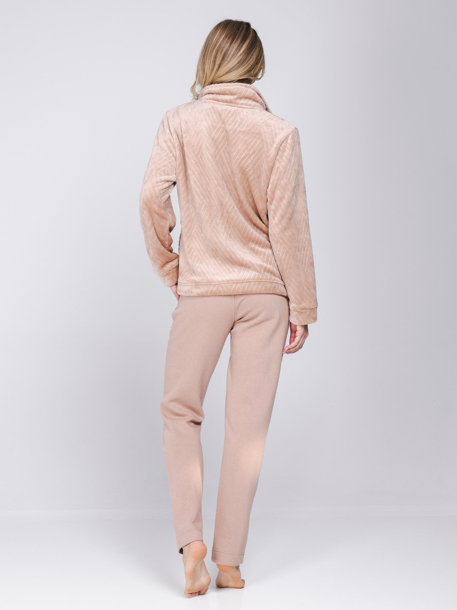 pastunette-premium-couture-hausanzug-beige-fleece image 3