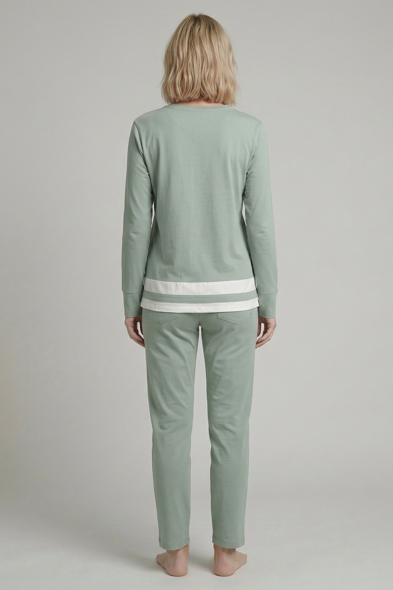r-sch-be-happy-pyjama-lang-gr-n-schlafanzug image 3