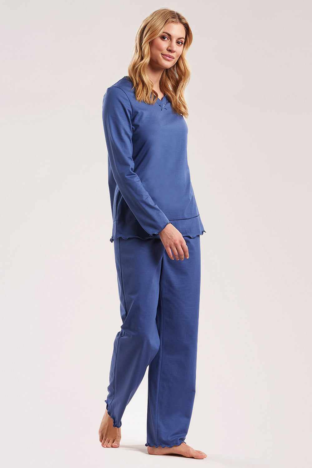 r-sch-be-happy-hose-lang-pyjamahose-grau-aus-baumwolle image 8