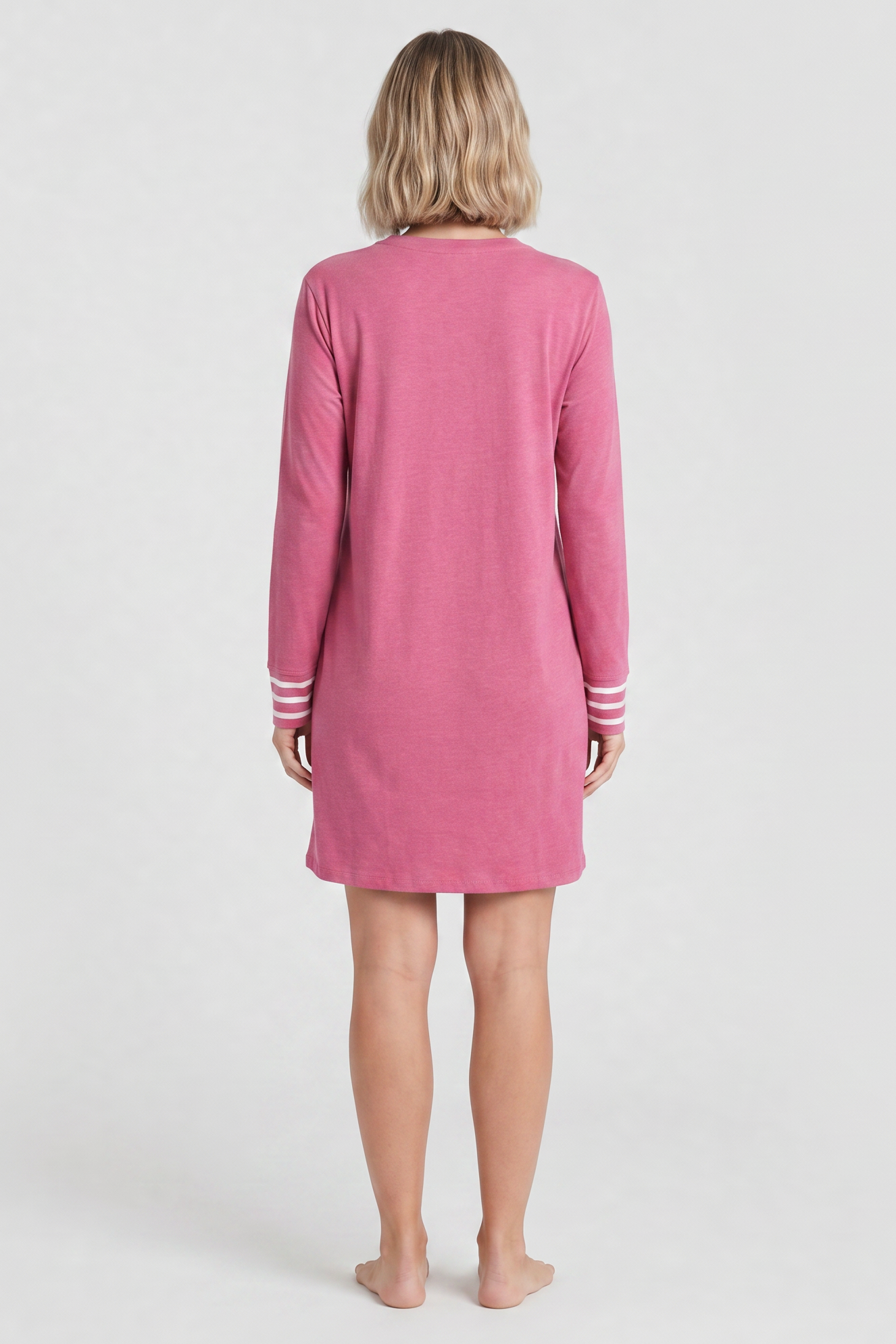 r-sch-be-happy-nachthemd-mini-ringel-mix-pink-baumwolle-modal image 3