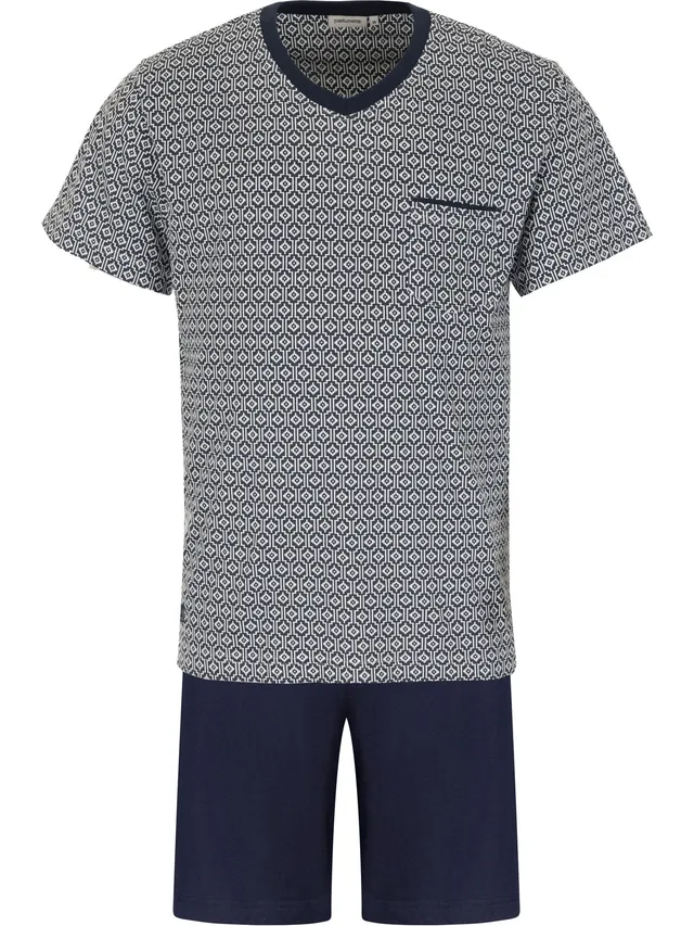 pastunette-cabana-shortama-blau-baumwolle image 1