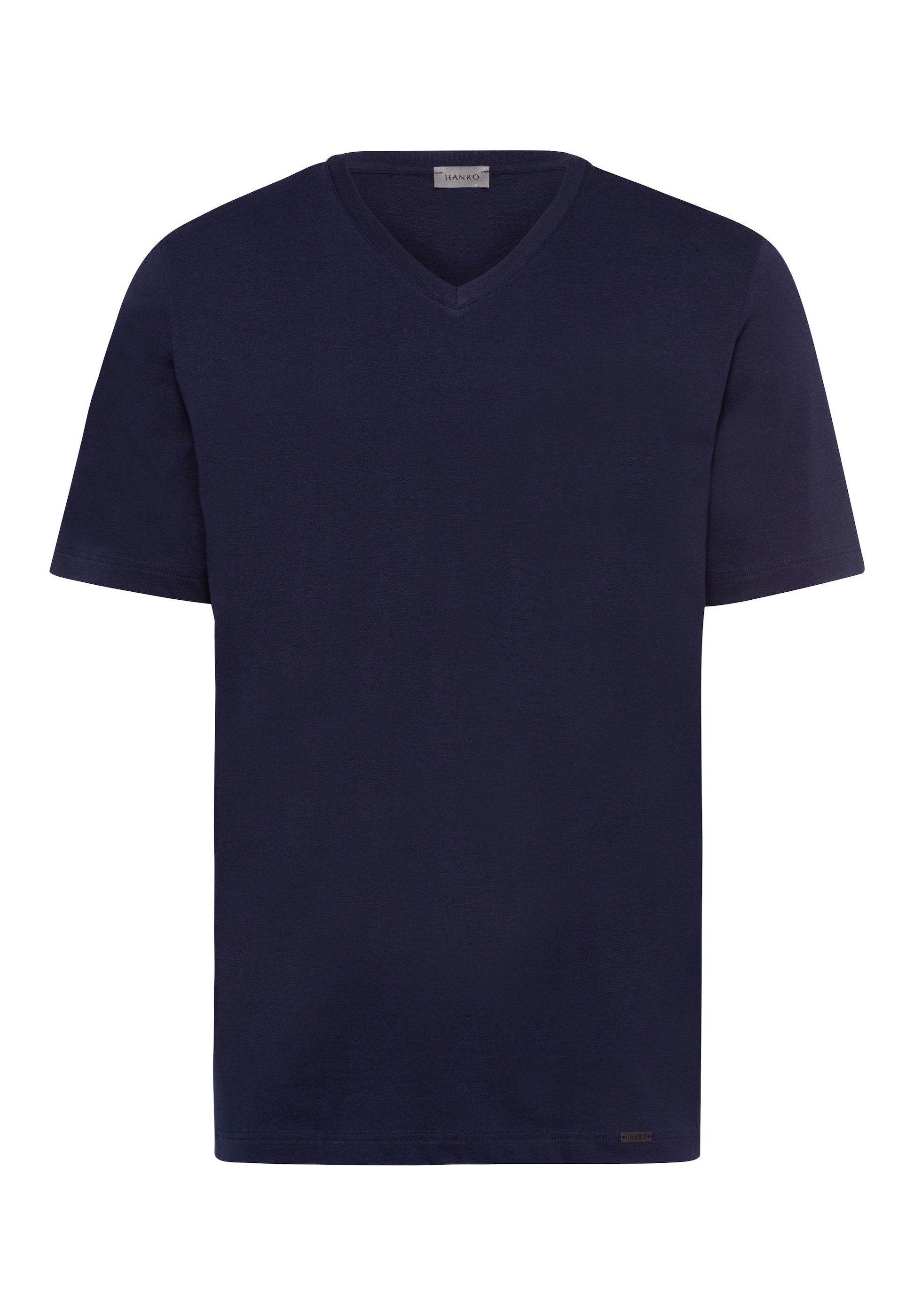 hanro-living-shirts-v-neck-t-shirt-herren-deep-navy-baumwolle image 1