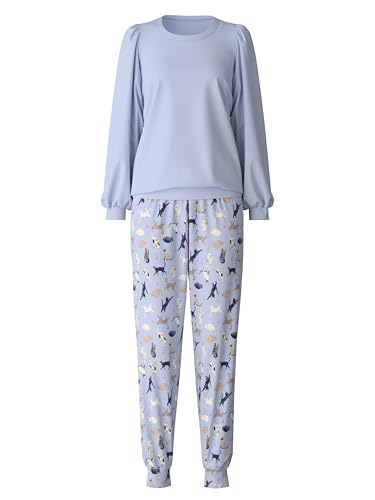 calida-favourites-dreams-cat-dreams-pyjamaset-damen-48-50-harmony-blue image 7