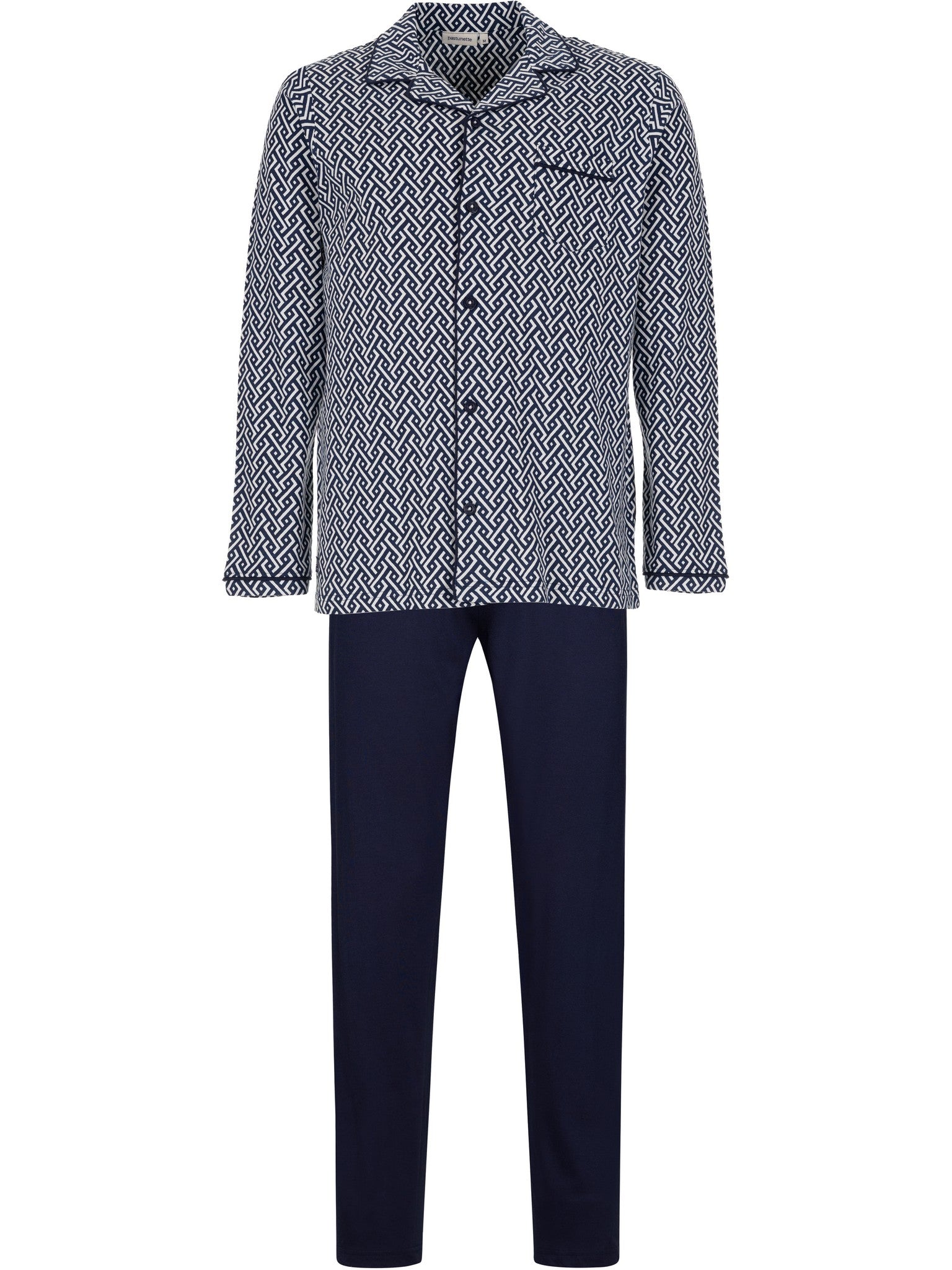 pastunette-blue-motion-pyjama-dunkelblau-durchgekn-pft image 1