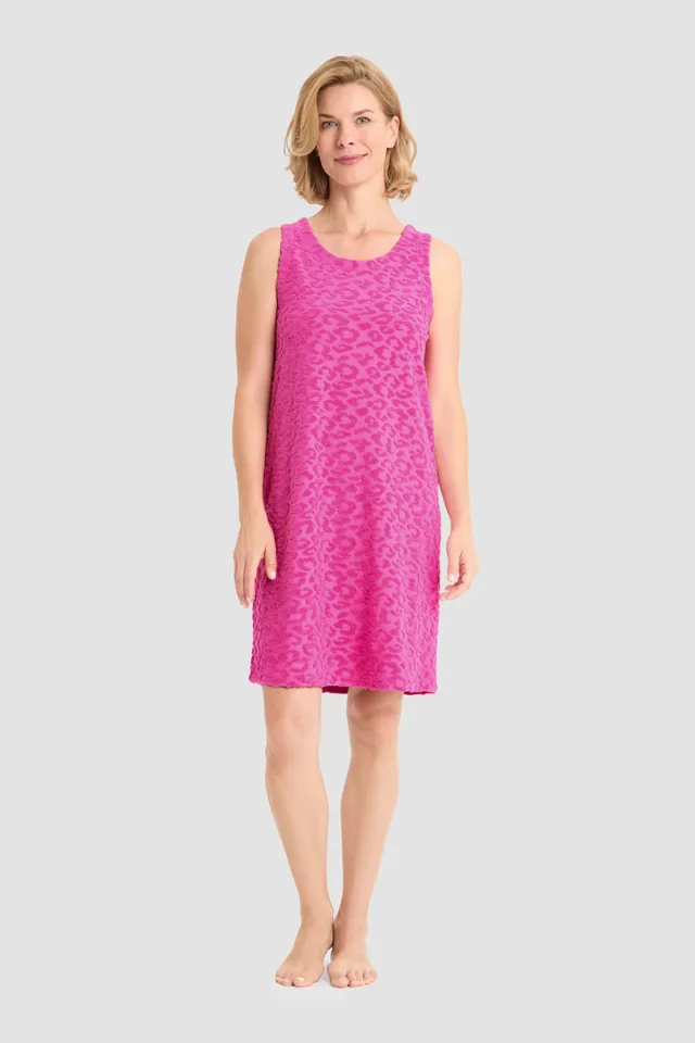r-sch-be-happy-freizeitkleid-kurz-pink-leo-frottee image 1
