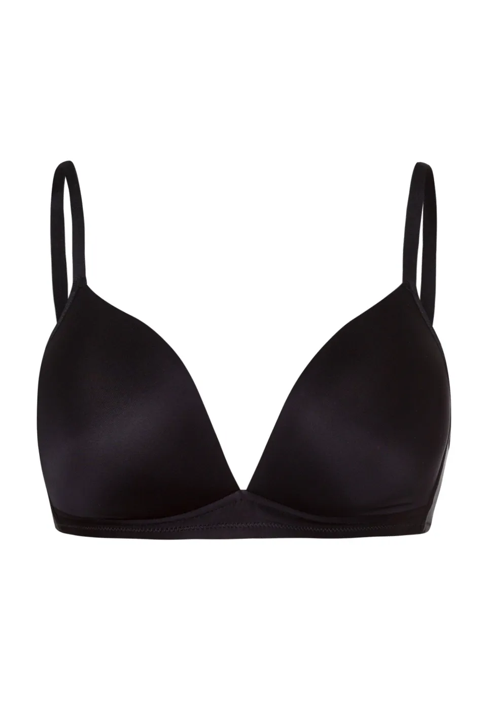 hanro-satin-deluxe-soft-bh-schwarz-leicht-gepolstert image 1