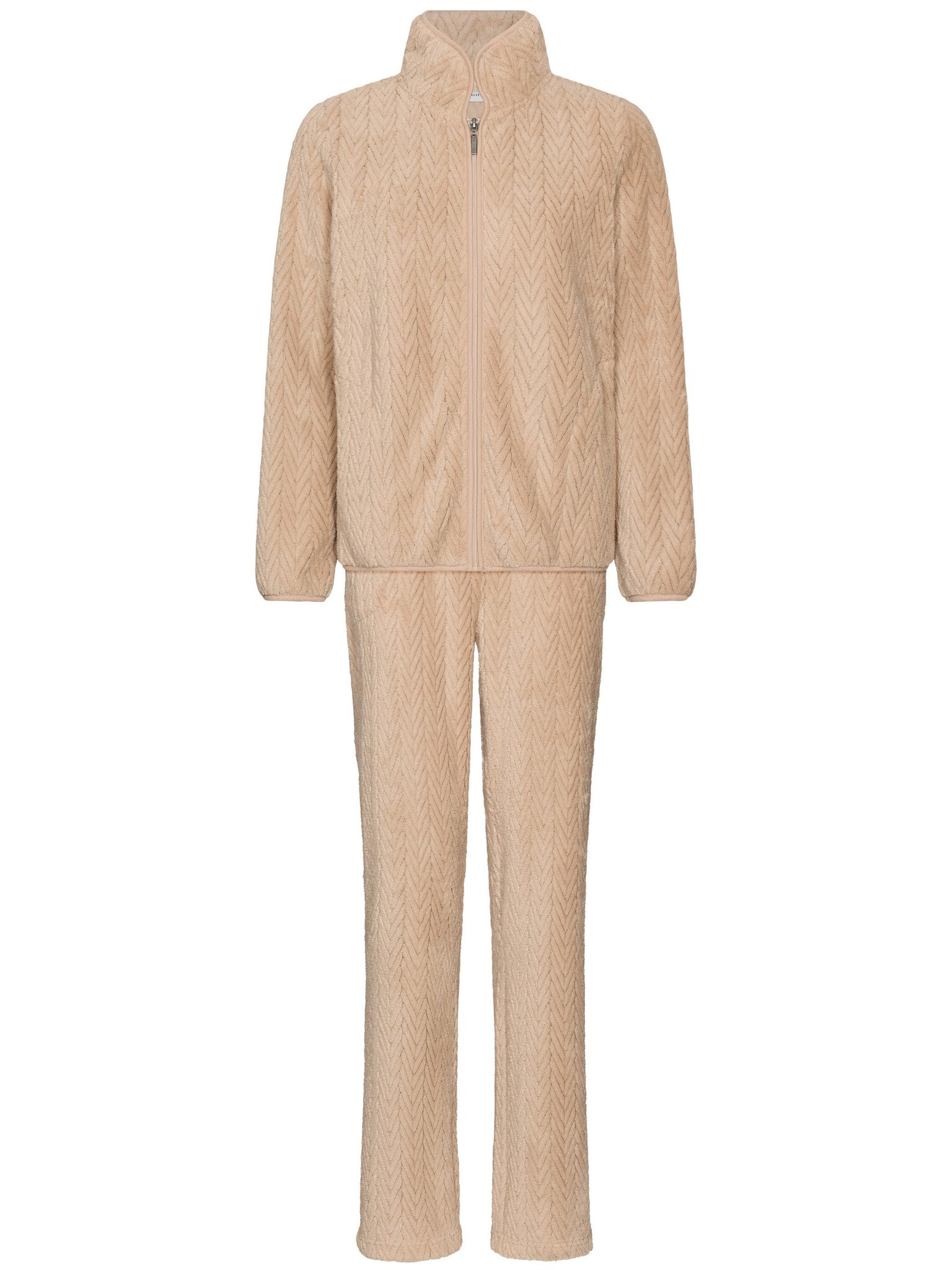 pastunette-mirage-hausanzug-beige-fleece-mit-rei-verschluss image 2