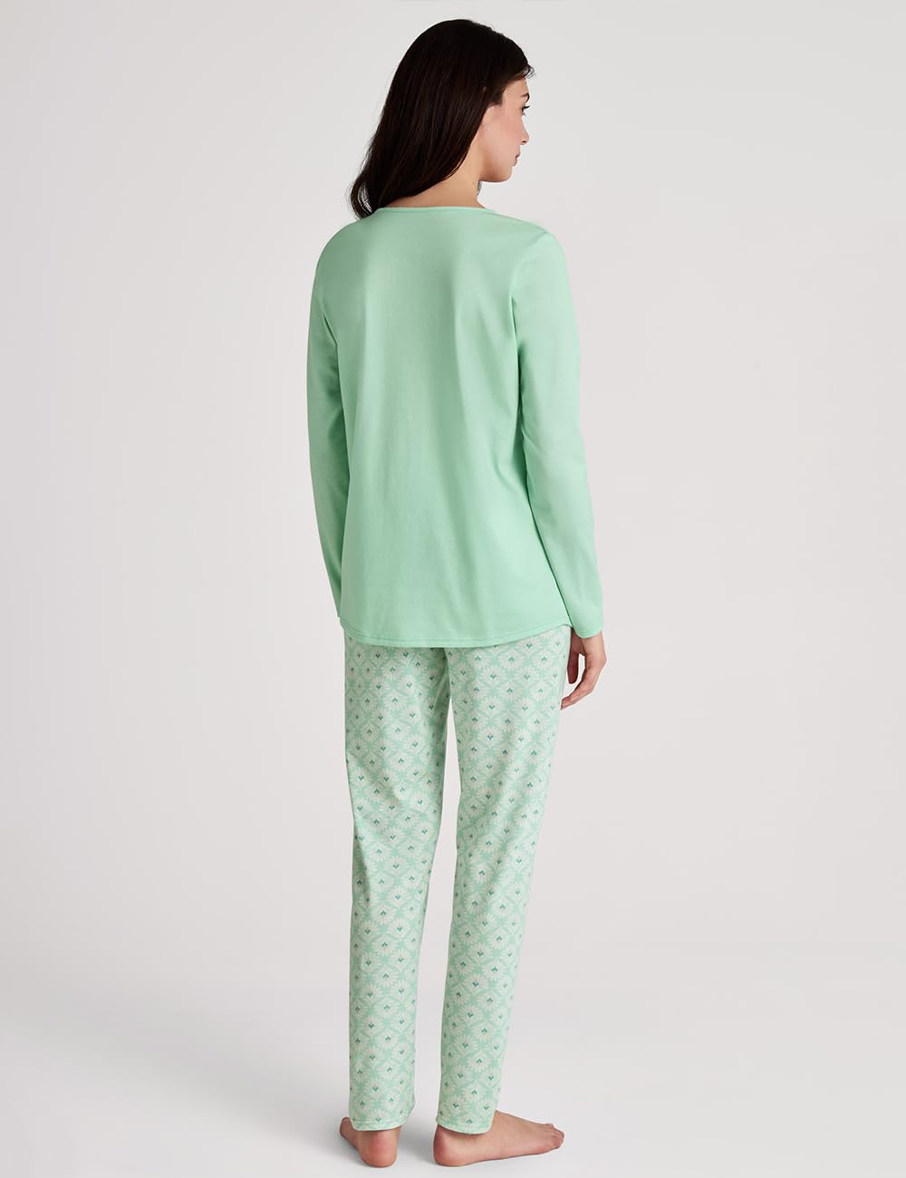 calida-favourites-dreams-pyjama-damen-lang-bio-baumwolle-muster image 2