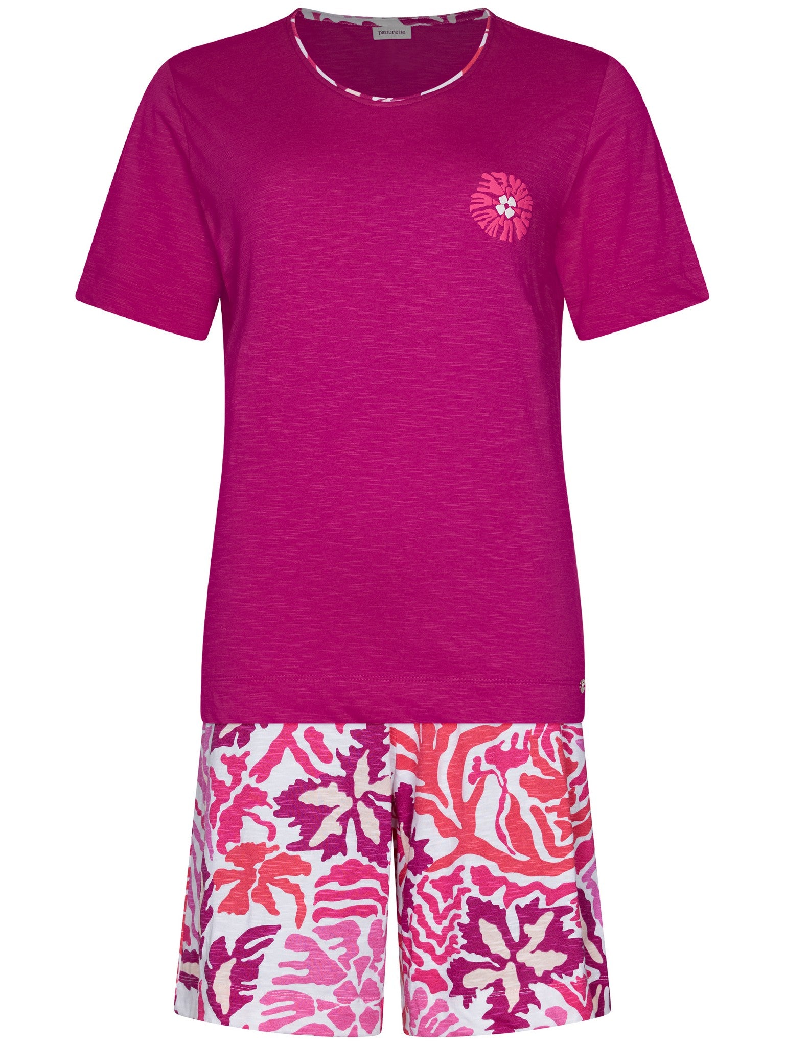 pastunette-paradise-pink-shortama-rosa-baumwolle image 1