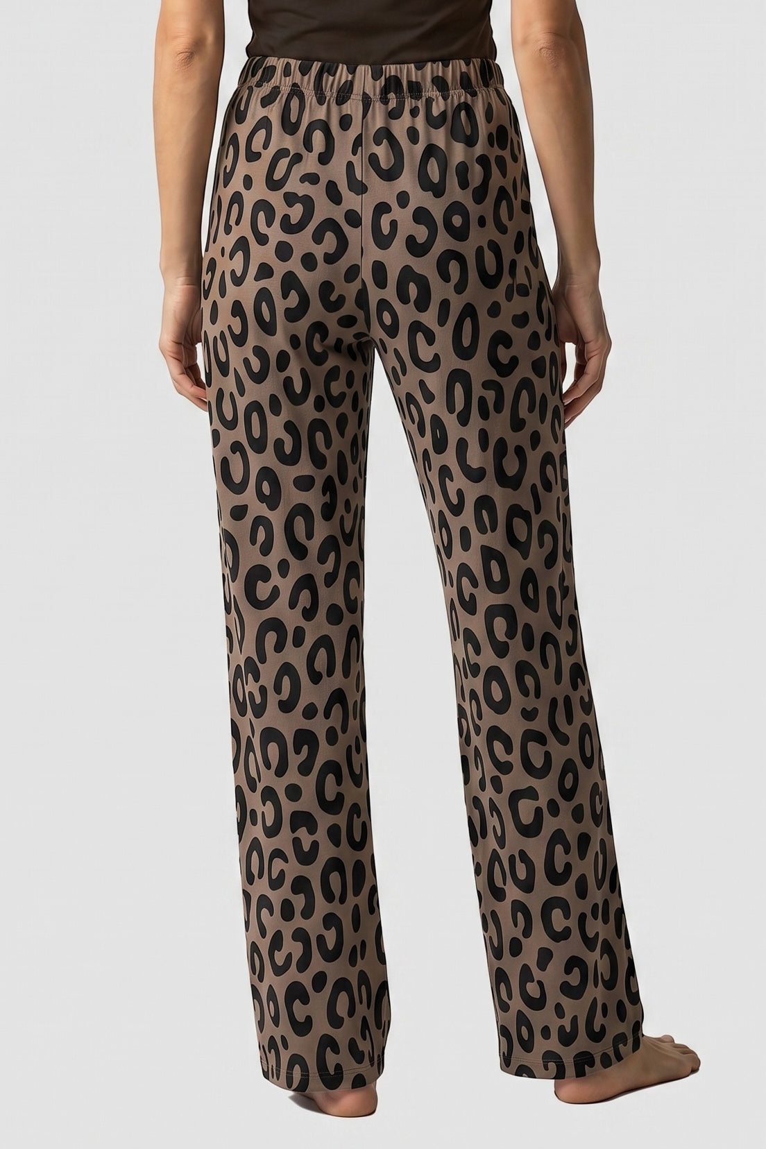 r-sch-be-happy-pyjamahose-braun-gemustert-jersey-lang image 3