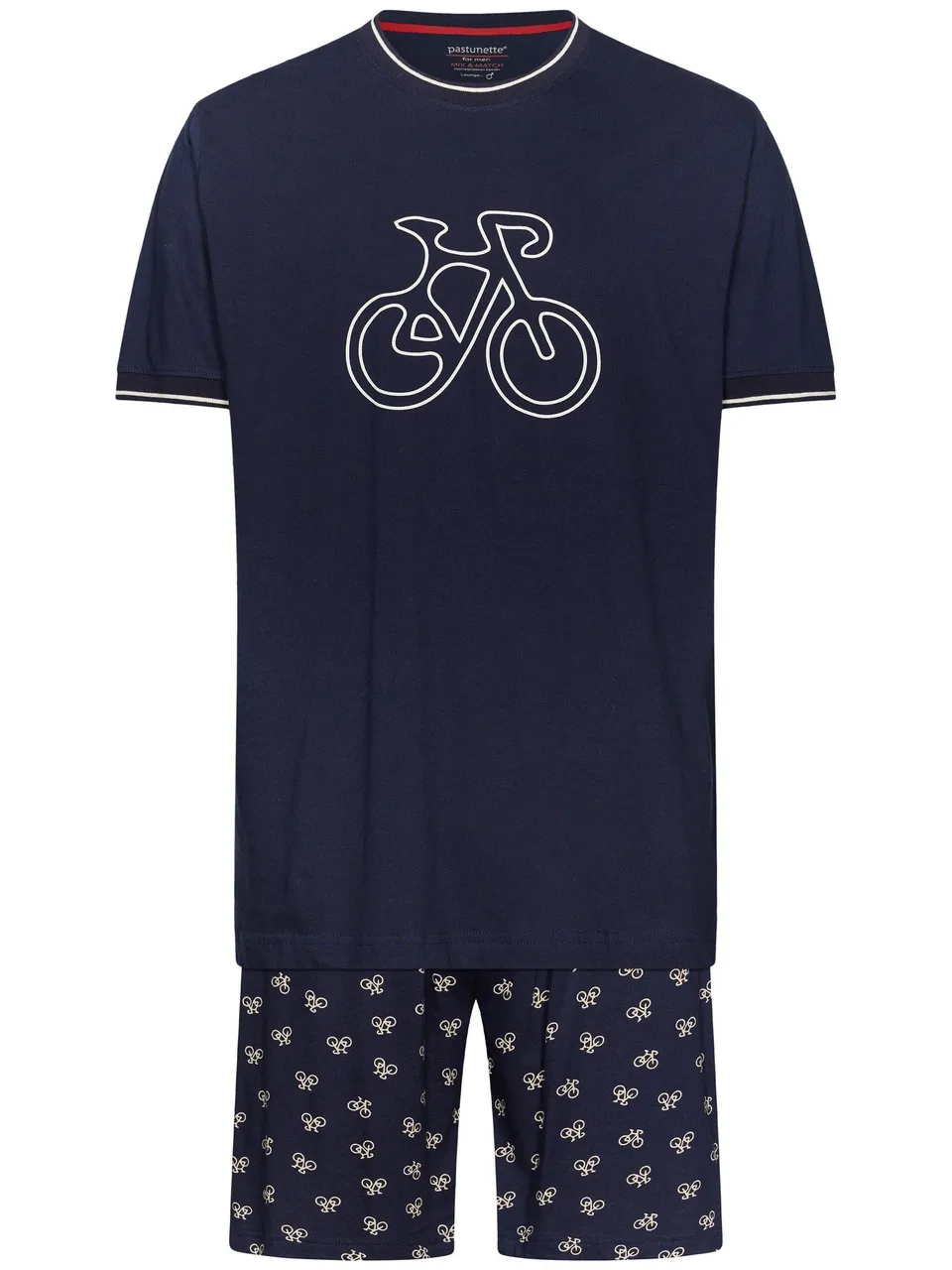 pastunette-night-ride-kinder-shortama-dunkelblau-baumwolle image 1