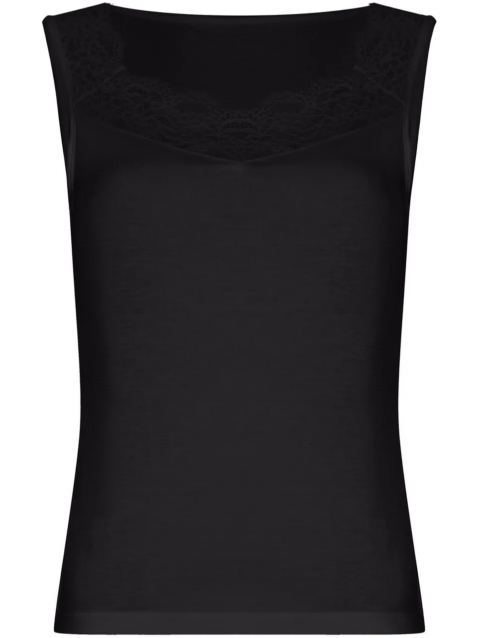 pastunette-premium-top-schwarz-rmellos-spitze-modal-wolle image 1
