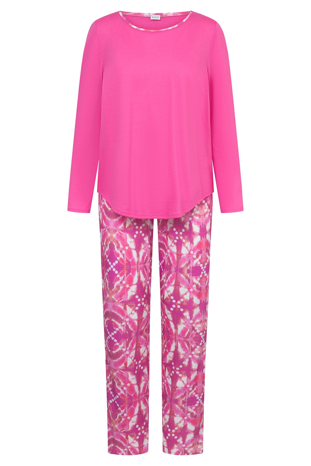 r-sch-be-happy-pyjama-lang-grafikdruck-pink-langarm image 2