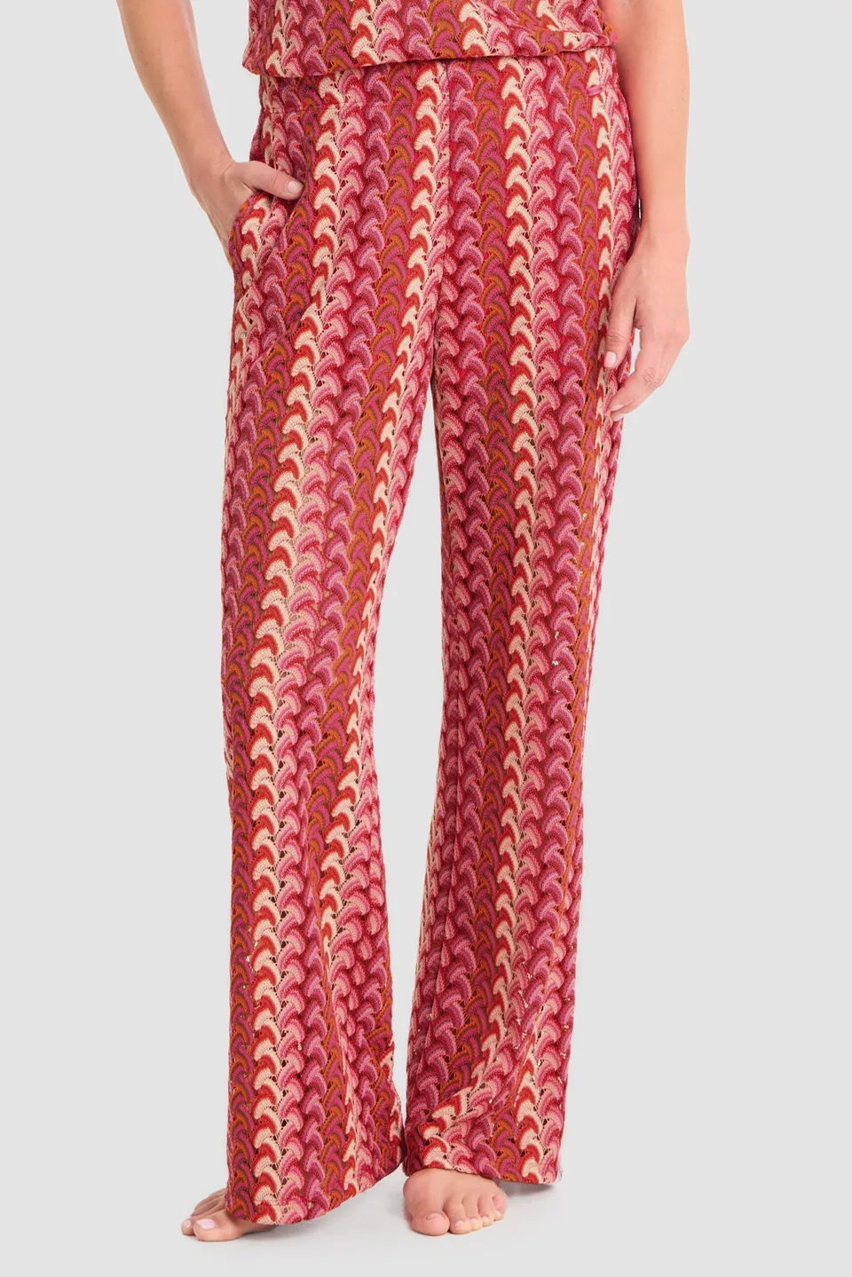 r-sch-be-happy-hose-lang-zackenmuster-strandhose-pink image 1
