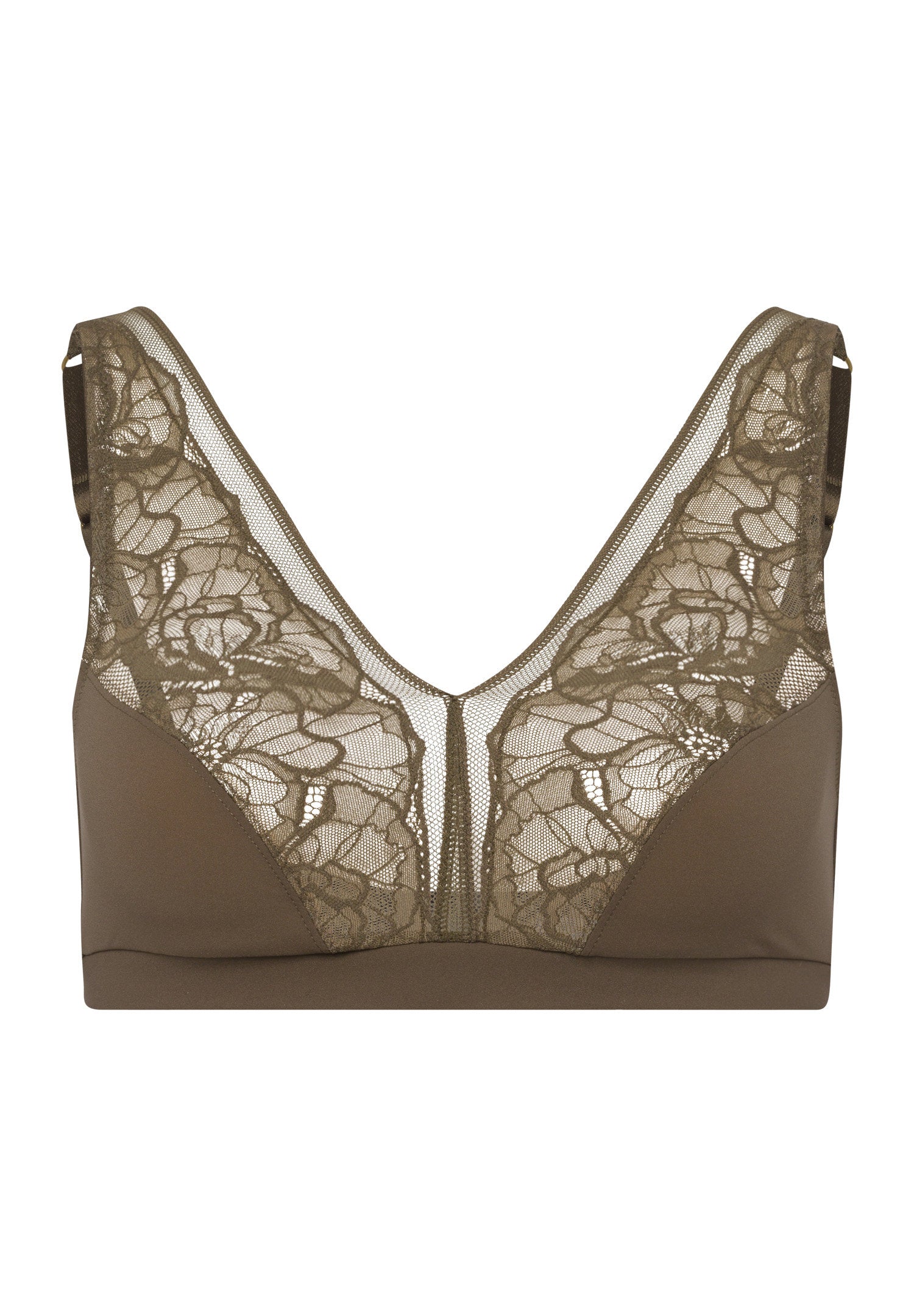 hanro-moments-selma-soft-cup-bra-bh-oliv-ungepolstert image 1