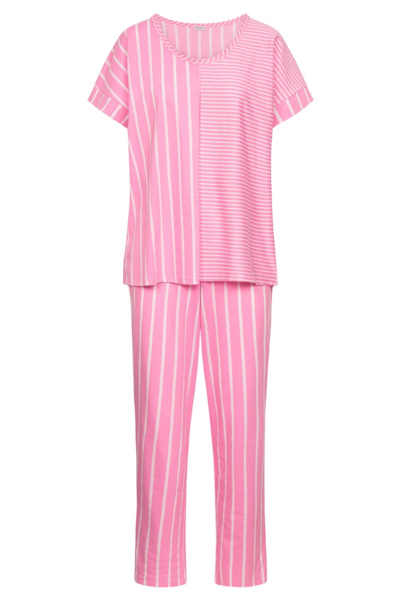 r-sch-be-happy-pyjama-lang-streifenmix-rosa-baumwolle image 2