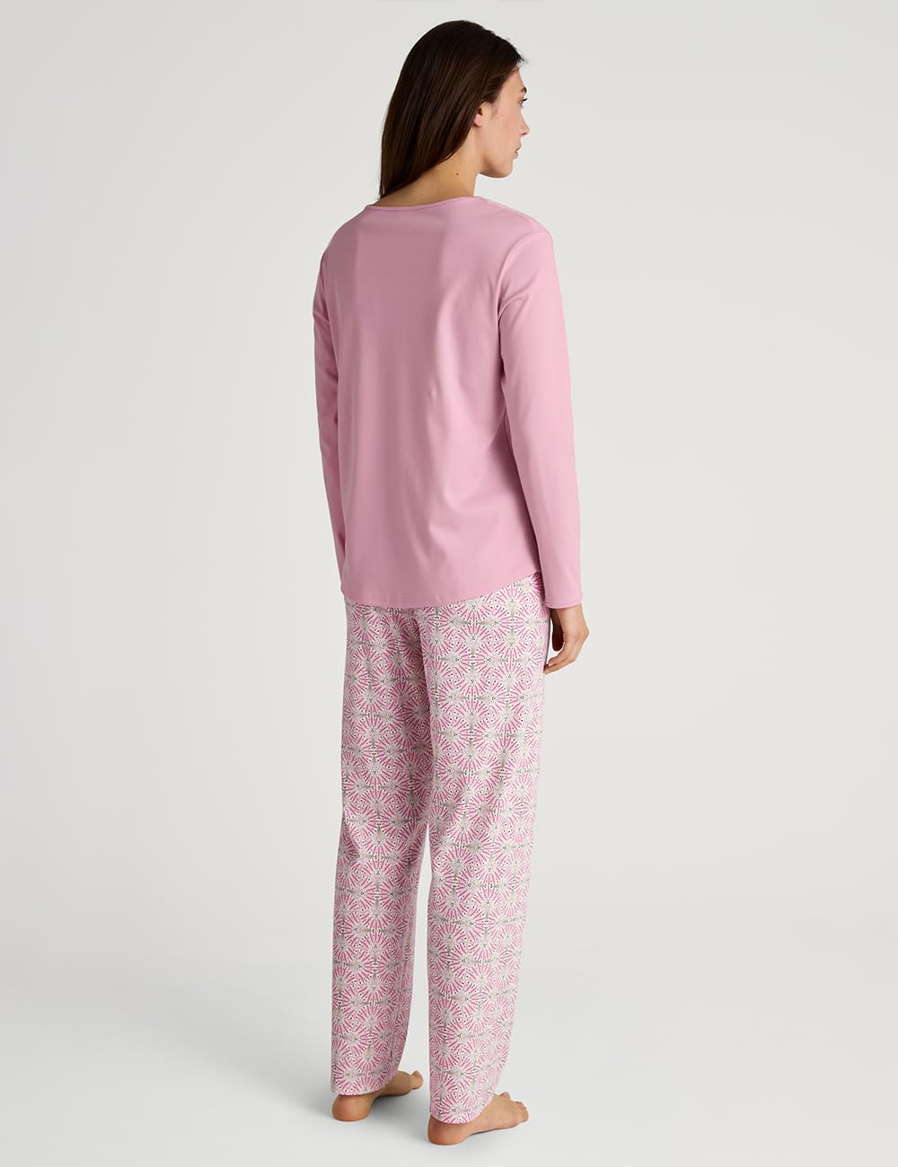 calida-sweet-dreams-damen-pyjama-lang-baumwolle image 3